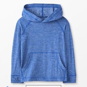 Hanna Andersson 4T Blue hoody with thumb holes